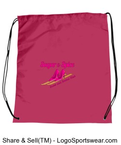 Pink Logo Drawstring Sportpack Design Zoom
